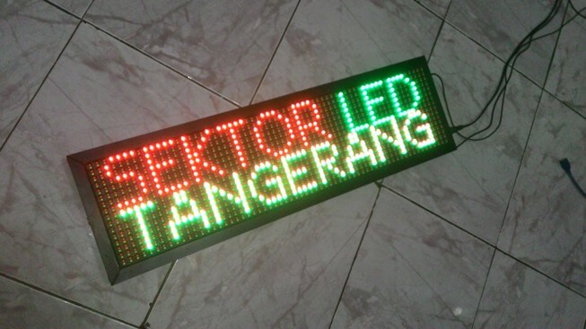 Running Text Sektorled P10 Three Colors Indoor