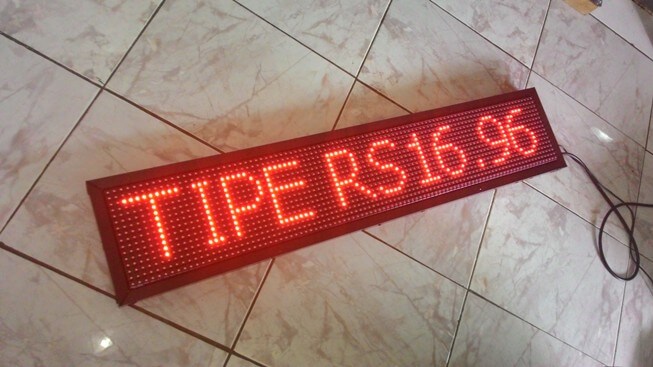 Running Text Sektorled P10 Merah Single Color Indoor