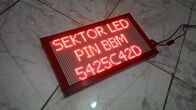 Running Text Sektorled P4 Merah Single Color Indoor